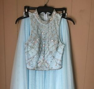 Beautiful Light Blue Prom Dress